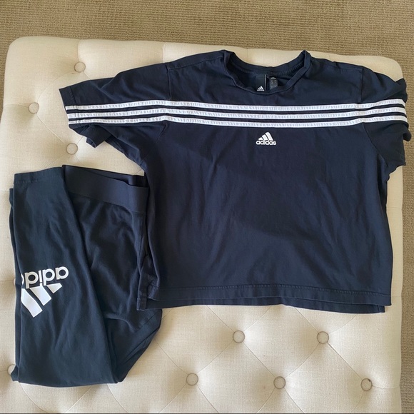 adidas Pants - Adidas Black Top and Pants Set